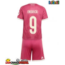 Camisa de Futebol Real Madrid Endrick #9 Equipamento Alternativo Infantil 2026-27 Manga Curta (+ Calças curtas)